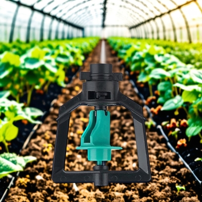 6 mm Durable 360 Rotary Sprinkler pour l'irrigation de la ferme de pelouse de jardin Position inversée
