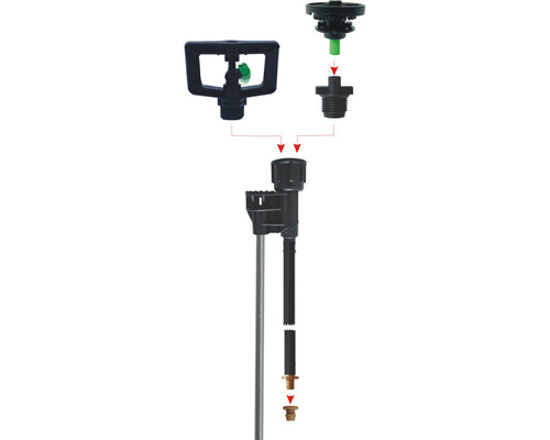 Connexion rapide Amortissement 360 degrés rotation angle variable arrosage irrigation aspergeur