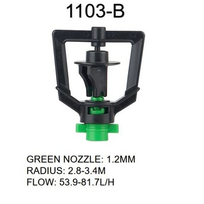 Système de pulvérisation d'eau à 360 degrés en plastique pour l'irrigation agricole à grande échelle