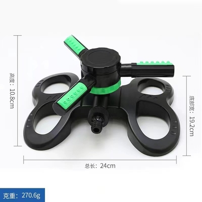 Durable 360 degrés réglable rotatif automatique jardin pulvérisateur 3 bras