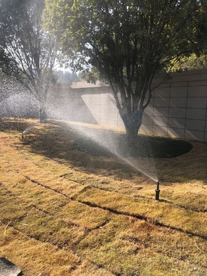 Système d'irrigation de pulvérisation automatique de levage à dispersion normale